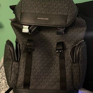 Michael Kors Charcoal and black Backpack